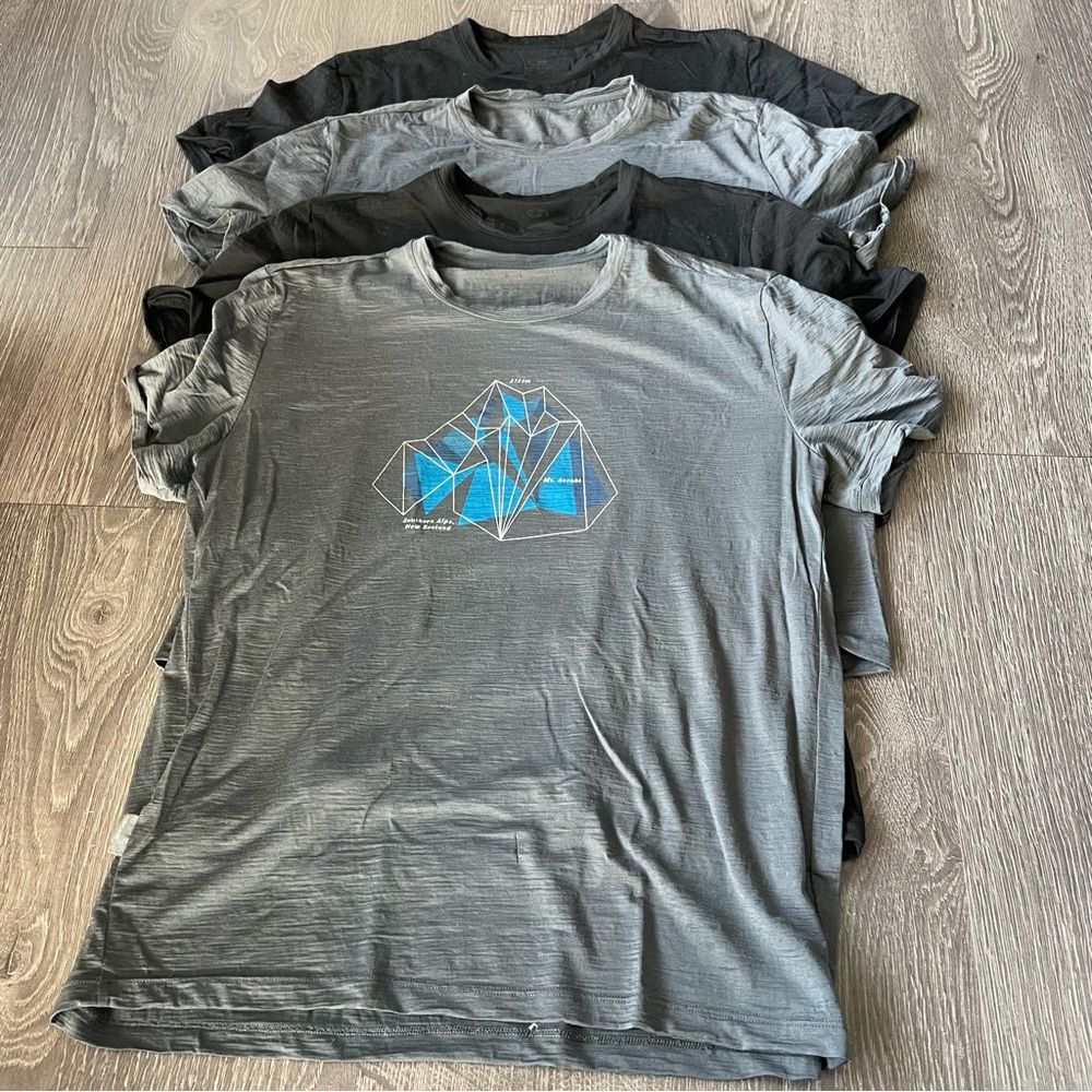 Lot of 4 icebreaker t-shirts